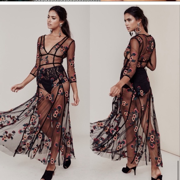 Like New For Love and Lemon Elenora Floral Maxi Dress - Picture 3 of 4